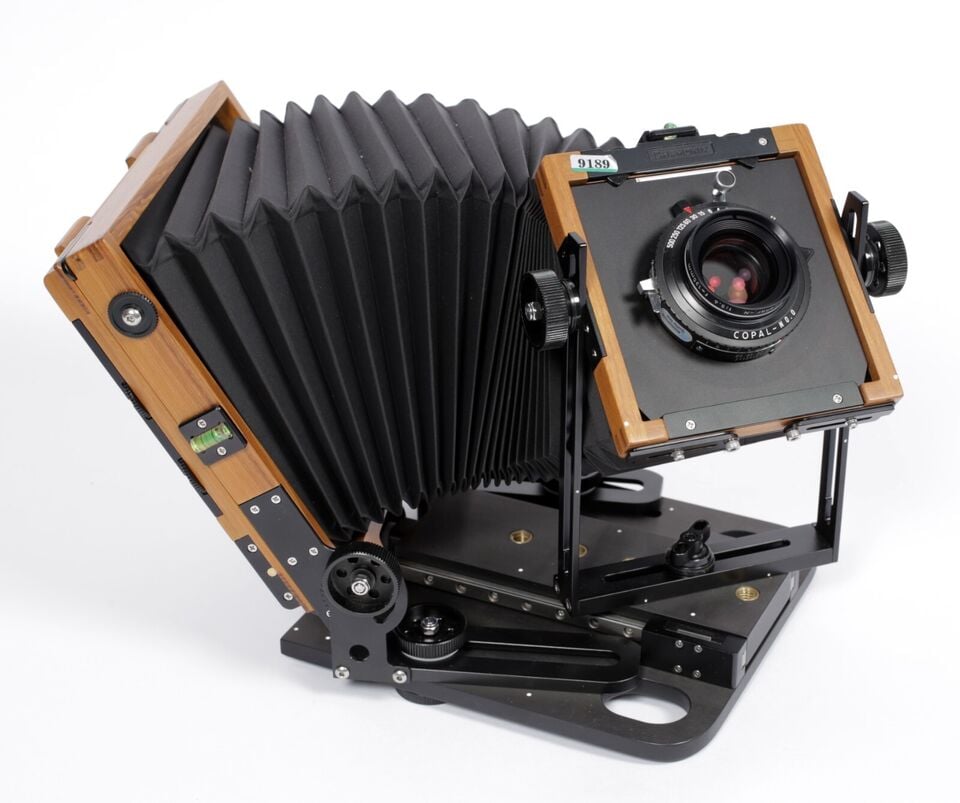 Chamonix 045N-1 Classic 4X5 camera W/ 135mm + 180mm APO MC Lenses +Holders  +Film (#9189)